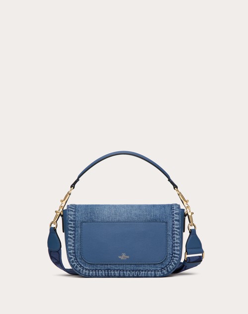 Red Valentino BORSA A SPALLA VALENTINO GARAVANI ALLTIME IN DENIM Vendita Calda