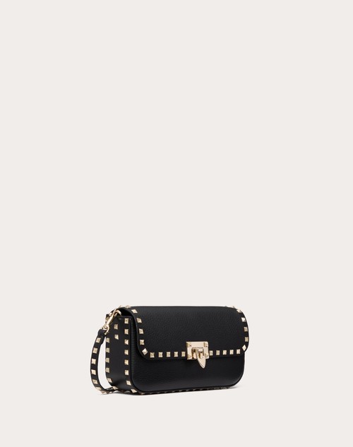 Red Valentino BORSA A TRACOLLA VALENTINO GARAVANI ROCKSTUD IN VITELLO GRANATO Vendite Flash