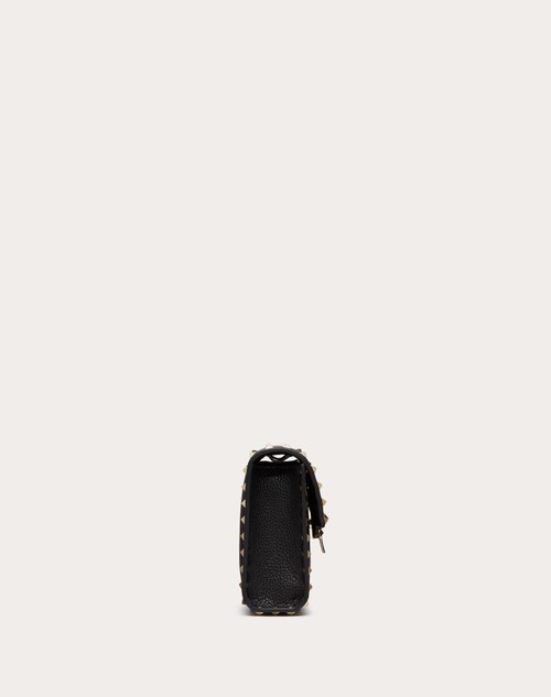 Red Valentino BORSA PICCOLA A TRACOLLA ROCKSTUD IN VITELLO GRANATO Italia