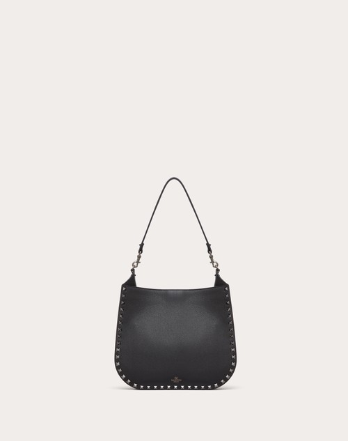 Red Valentino BORSA HOBO VALENTINO GARAVANI ROCKSTUD IN VITELLO GRANATO Qualità