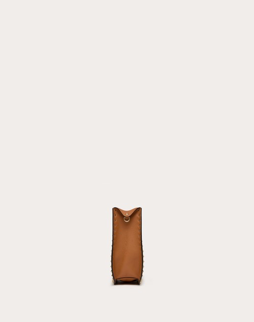 Red Valentino BORSA HOBO VALENTINO GARAVANI ROCKSTUD IN VITELLO GRANATO Vendita