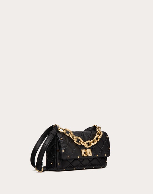 Red Valentino BORSA VALENTINO GARAVANI ROCKSTUD SPIKE IN NAPPA PATCHWORK Promozione Limitata