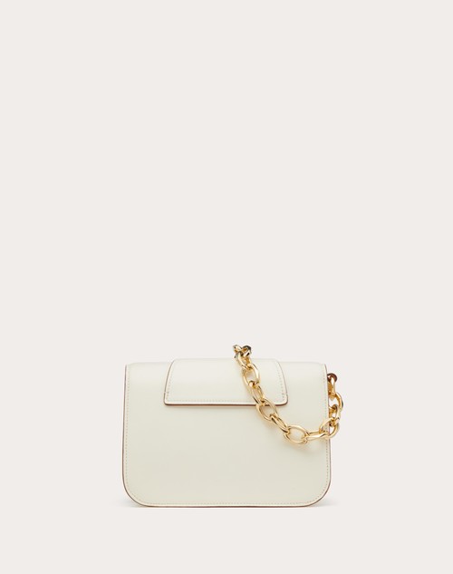 Red Valentino BORSA PICCOLA A SPALLA VLOGO O'CLOCK IN NAPPA CON CATENA Nuova