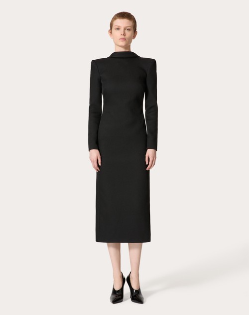 Red Valentino ABITO MIDI IN STRUCTURED DIAGONAL In Linea