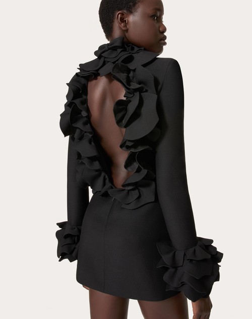 Red Valentino ABITO CORTO IN CREPE COUTURE RICAMATO Nuovo