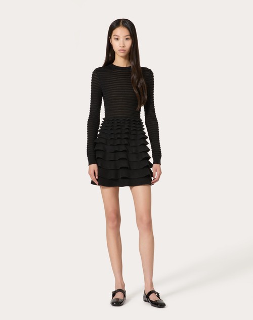 Red Valentino ABITO CORTO IN VISCOSA E LANA Vendita