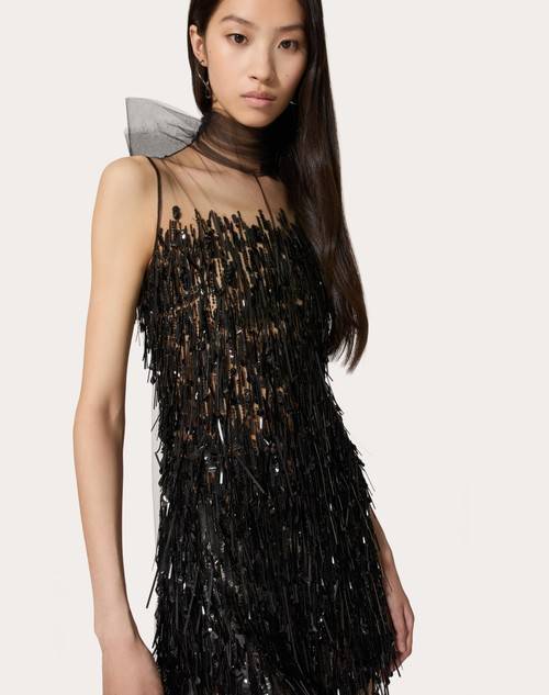Red Valentino TUTA IN TULLE ILLUSIONE RICAMATA Promozione