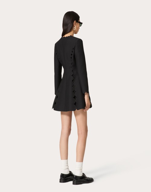 Red Valentino ABITO CORTO IN CREPE COUTURE RICAMATO Affare Del Giorno