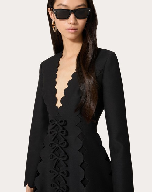 Red Valentino ABITO CORTO IN CREPE COUTURE RICAMATO Affare Del Giorno