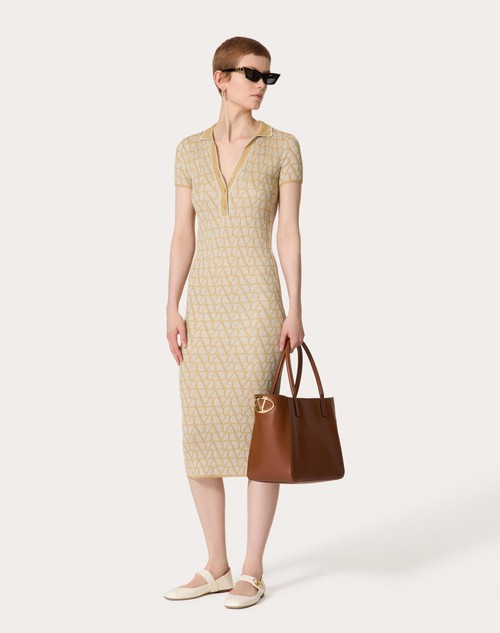 Red Valentino ABITO IN LUREX E JACQUARD TOILE ICONOGRAPHE Novità