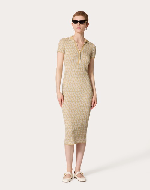 Red Valentino ABITO IN LUREX E JACQUARD TOILE ICONOGRAPHE Novità