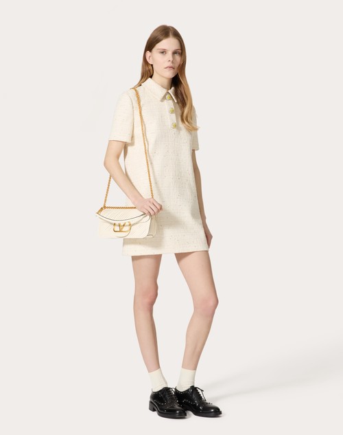 Red Valentino ABITO CORTO IN DELICATE TWEED Prezzo basso