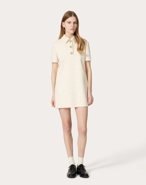 Red Valentino ABITO CORTO IN DELICATE TWEED Prezzo basso