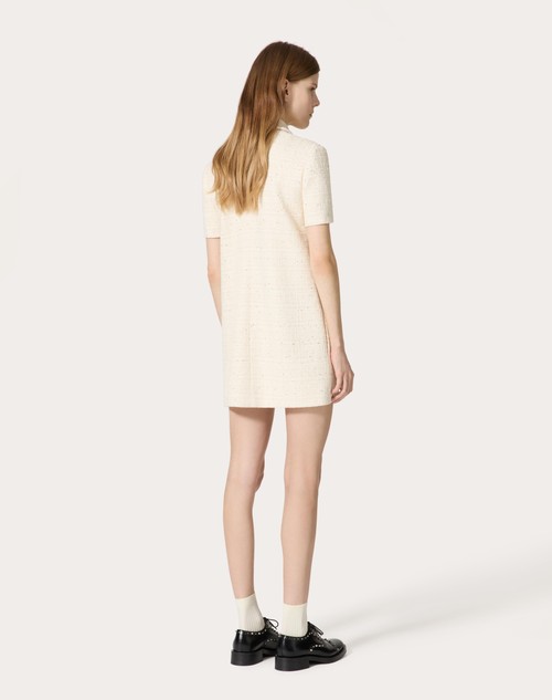 Red Valentino ABITO CORTO IN DELICATE TWEED Prezzo basso