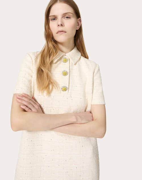 Red Valentino ABITO CORTO IN DELICATE TWEED Prezzo basso