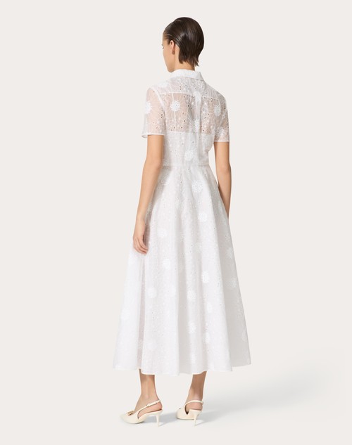 Red Valentino ABITO MIDI IN DAISY ORGANDIS Super Saving Price