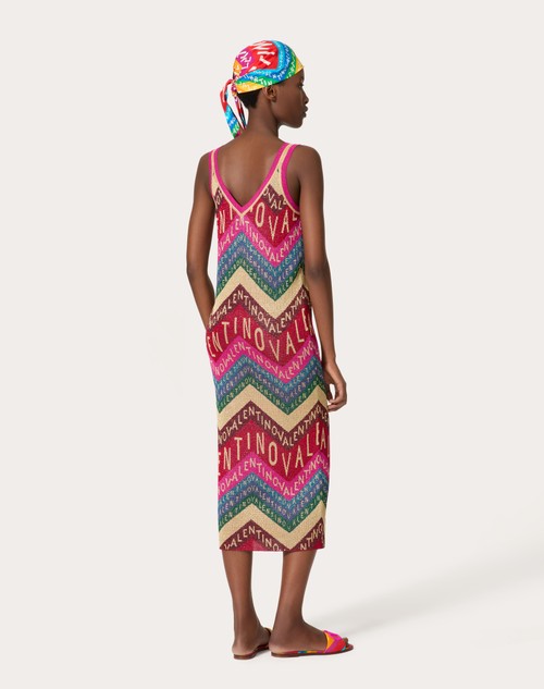 Red Valentino ABITO IN LUREX VALENTINO CHEVRON Rilascio limitato