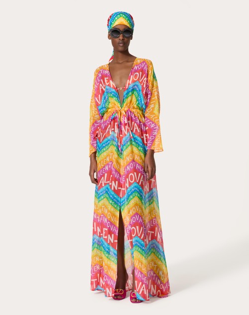 Red Valentino ABITO DA SERA IN MUSSOLA VALENTINO CHEVRON 24 Ultimi tre giorni