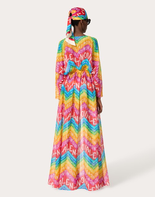 Red Valentino ABITO DA SERA IN MUSSOLA VALENTINO CHEVRON 24 Ultimi tre giorni