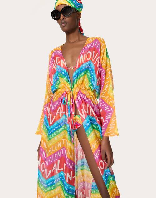 Red Valentino ABITO DA SERA IN MUSSOLA VALENTINO CHEVRON 24 Ultimi tre giorni