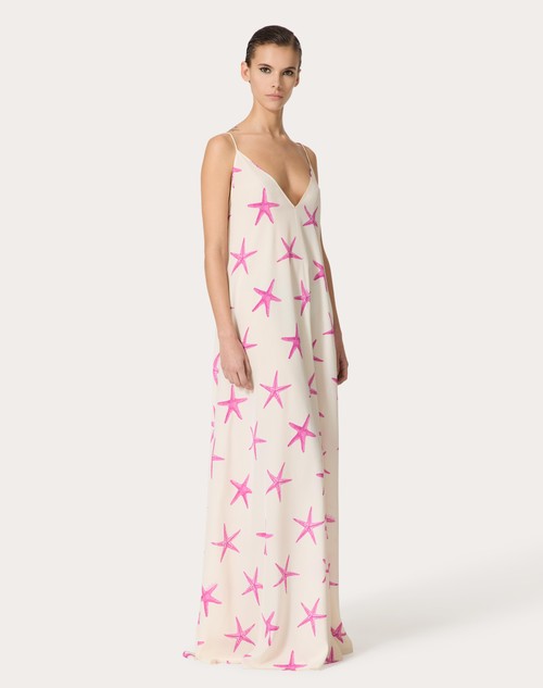 Red Valentino ABITO DA SERA IN CREPE DE CHINE STARFISH ACQUISTA ORA