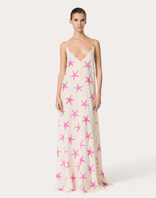 Red Valentino ABITO DA SERA IN CREPE DE CHINE STARFISH ACQUISTA ORA