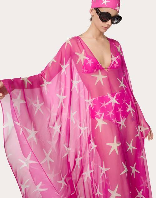 Red Valentino ABITO DA SERA IN CHIFFON STARFISH Ultimi due giorni