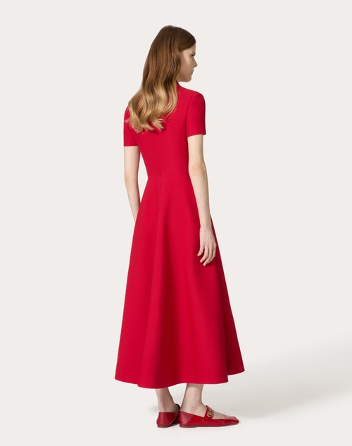Red Valentino ABITO MIDI IN CREPE COUTURE Sostegno trimestrale