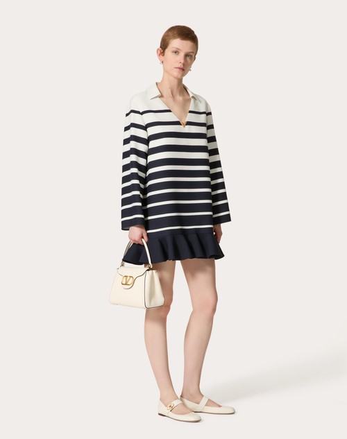 Red Valentino ABITO CORTO IN CREPE COUTURE VALENTINO ROOMVIEW Super sconto