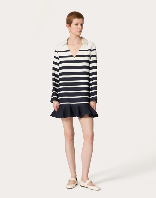 Red Valentino ABITO CORTO IN CREPE COUTURE VALENTINO ROOMVIEW Super sconto