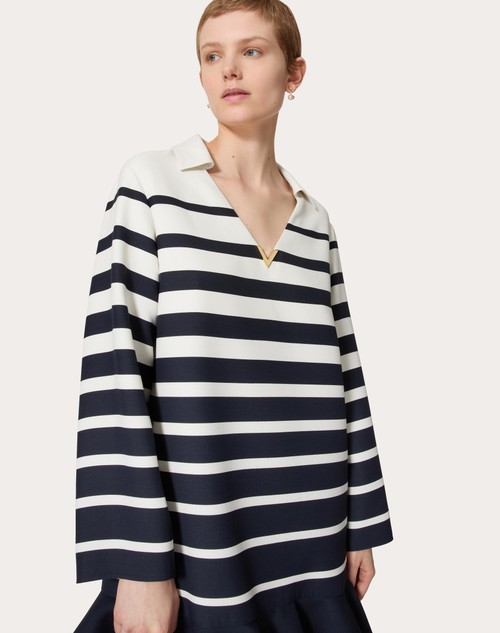 Red Valentino ABITO CORTO IN CREPE COUTURE VALENTINO ROOMVIEW Super sconto