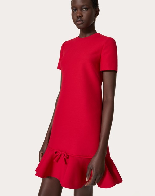 Red Valentino ABITO CORTO IN CREPE COUTURE Enormi sconti