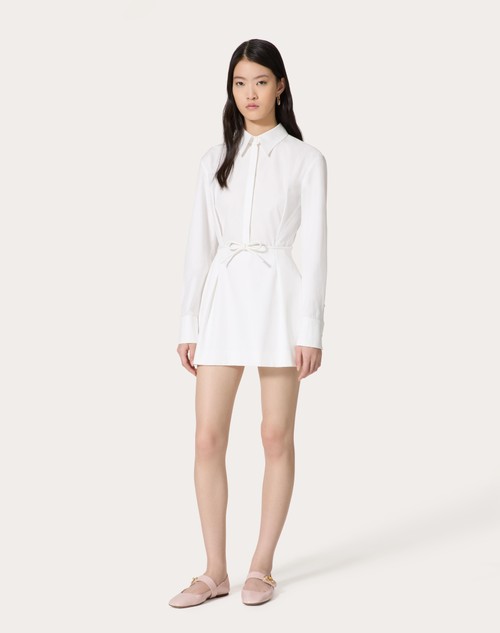 Red Valentino ABITO CORTO IN COMPACT POPELINE 50% di sconto con spedizione gratuita