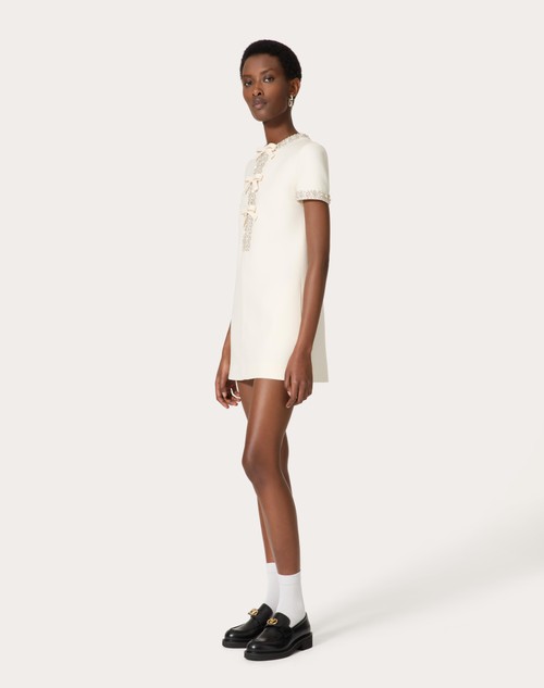 Red Valentino ABITO CORTO IN CREPE COUTURE RICAMATO Officina