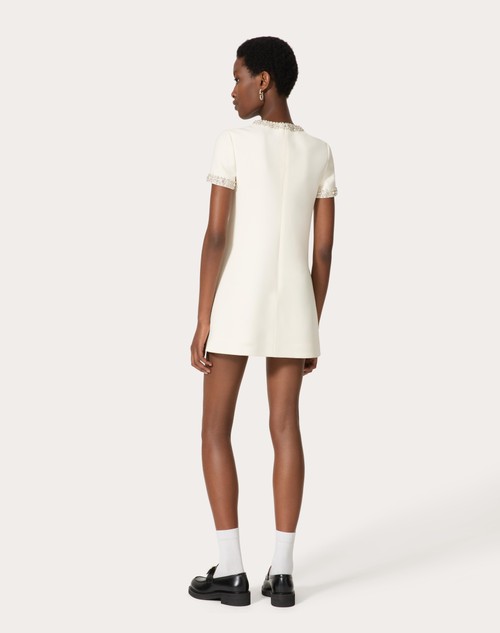 Red Valentino ABITO CORTO IN CREPE COUTURE RICAMATO Officina