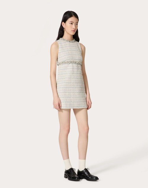Red Valentino ABITO CORTO IN DELICATE TWEED RICAMATO Limitato a 3 giorni