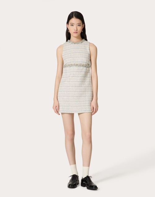 Red Valentino ABITO CORTO IN DELICATE TWEED RICAMATO Limitato a 3 giorni