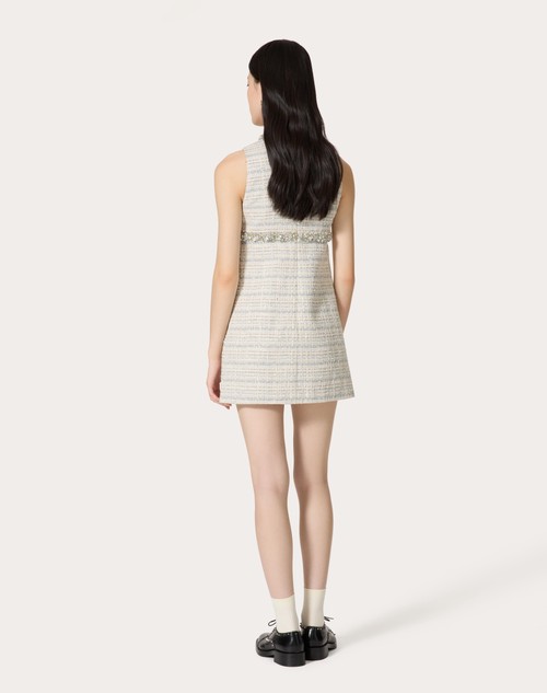 Red Valentino ABITO CORTO IN DELICATE TWEED RICAMATO Limitato a 3 giorni