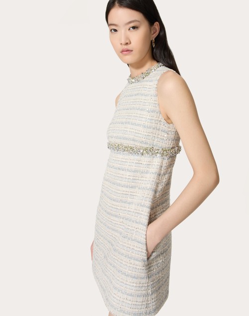 Red Valentino ABITO CORTO IN DELICATE TWEED RICAMATO Limitato a 3 giorni