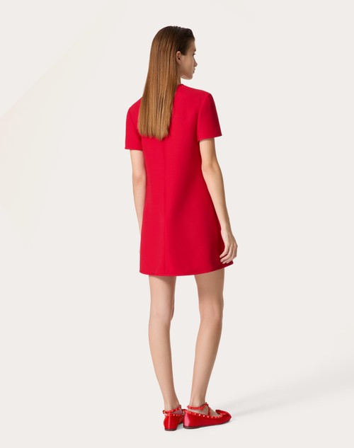 Red Valentino ABITO CORTO IN CREPE COUTURE Qualità Garantita