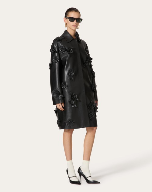 Red Valentino CAPPOTTO IN NAPPA RICAMATO Prezzo Ridotto