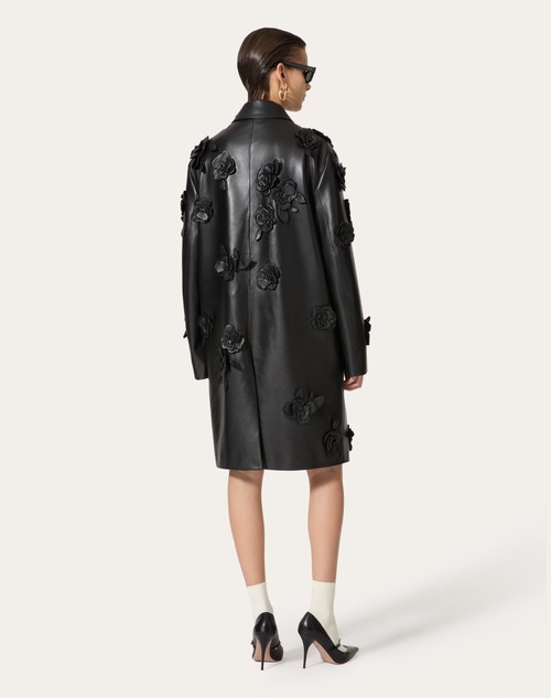 Red Valentino CAPPOTTO IN NAPPA RICAMATO Prezzo Ridotto