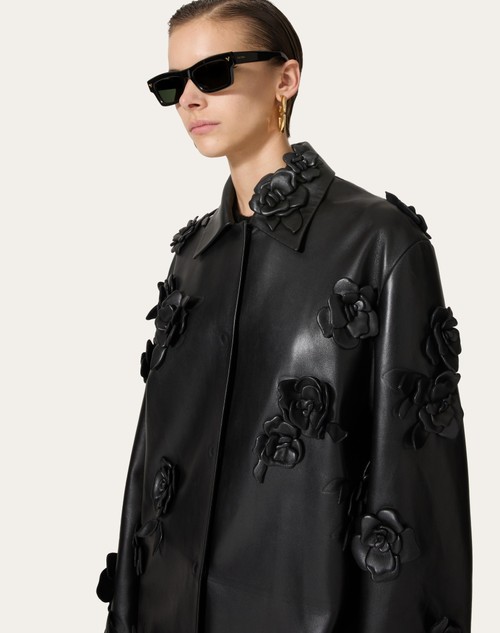 Red Valentino CAPPOTTO IN NAPPA RICAMATO Prezzo Ridotto