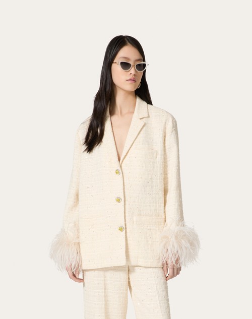 Red Valentino GIACCA IN DELICATE TWEED Negozio