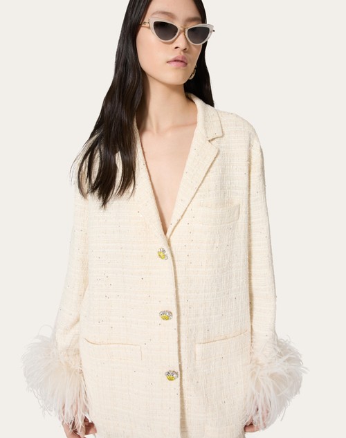 Red Valentino GIACCA IN DELICATE TWEED Negozio