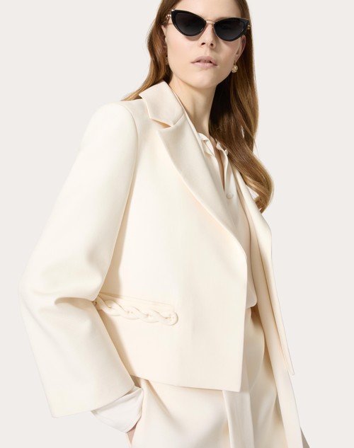 Red Valentino GIACCA IN CREPE COUTURE In Saldo