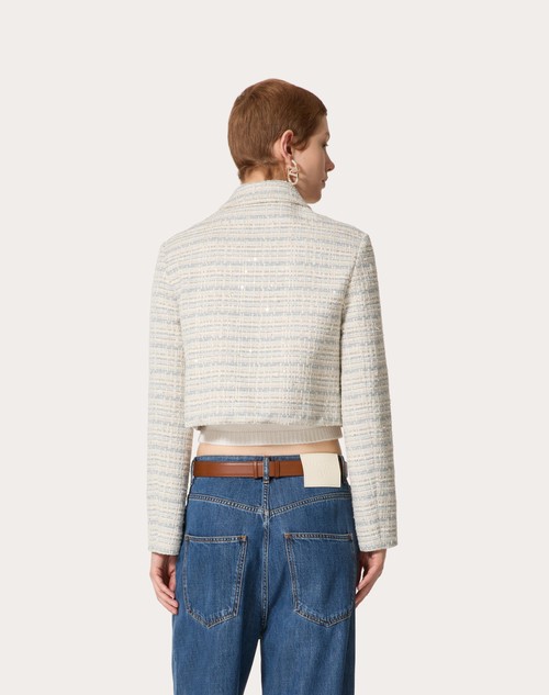 Red Valentino GIACCA IN DELICATE TWEED Sconto di tempo limitato