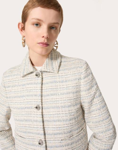 Red Valentino GIACCA IN DELICATE TWEED Sconto di tempo limitato