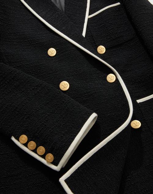 Red Valentino BLAZER IN LIGHT WOOL TWEED Negozio online di fabbrica