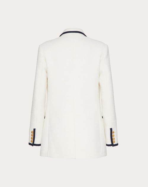 Red Valentino BLAZER IN CRISP TWEED Prezzo di fabbrica